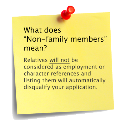 What does "Non-family members" mean?
